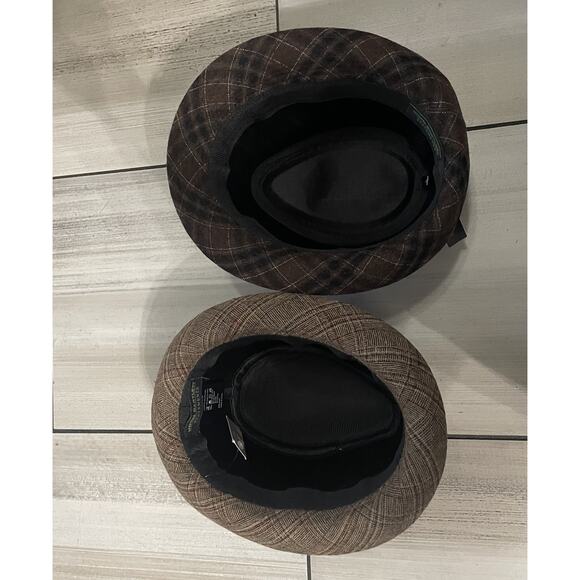Lot of 2 John Bartlett Fedora Men’s bucket hat Color Brown One Size NWT - Picture 9 of 13